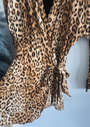 Leopar Desenli zara Kadın tulum - Görsel 3