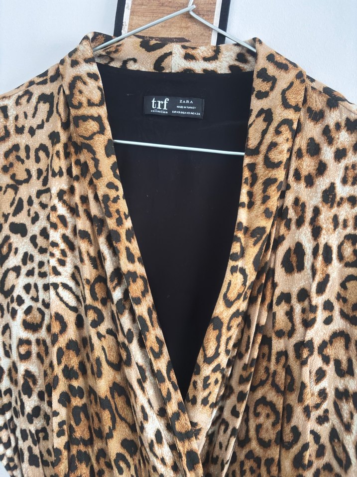 Leopar Desenli zara Kadın tulum - Görsel 5