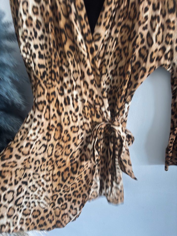 Leopar Desenli zara Kadın tulum - Görsel 3