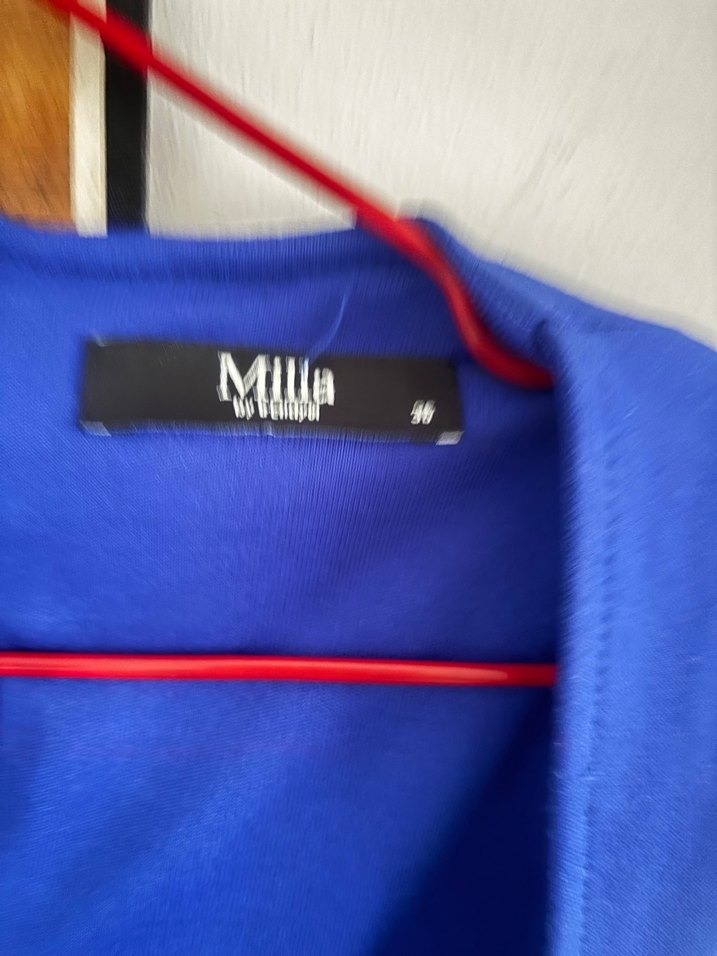 Saks Mavi  Midi likralı Elbise - Görsel 2