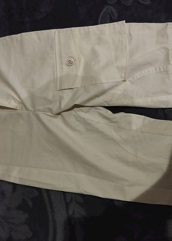 Bej Midi Kadın Kumaş Pantolon - Görsel 2