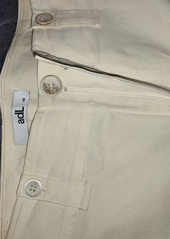 Bej Midi Kadın Kumaş Pantolon - Görsel 5