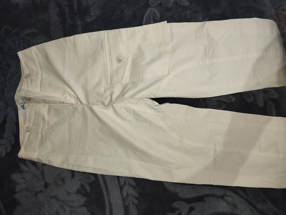 Bej Midi Kadın Kumaş Pantolon - Görsel 4