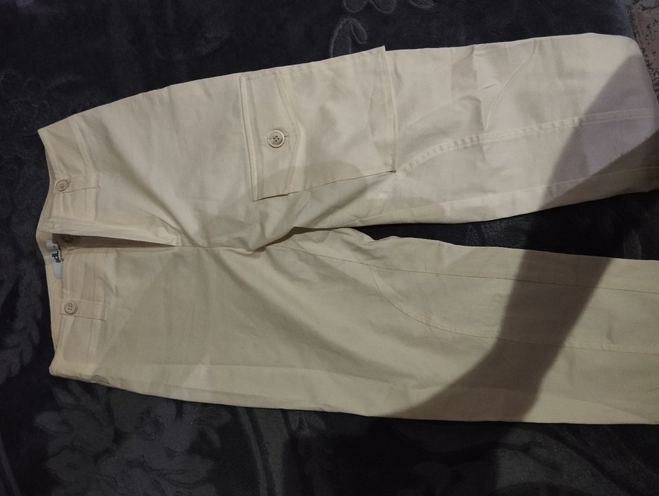 Bej Midi Kadın Kumaş Pantolon - Görsel 3