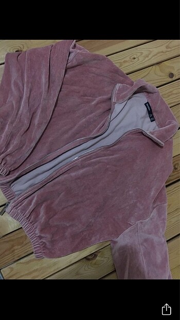 pembe kadife hırka