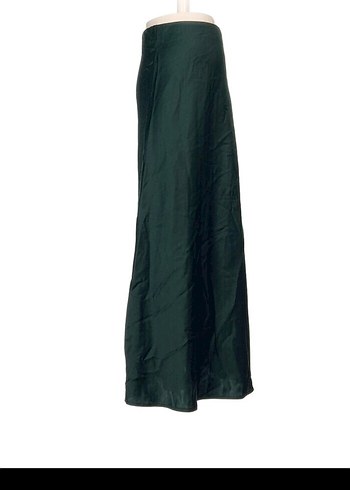 Zara Yeşil Midi Saten Etek