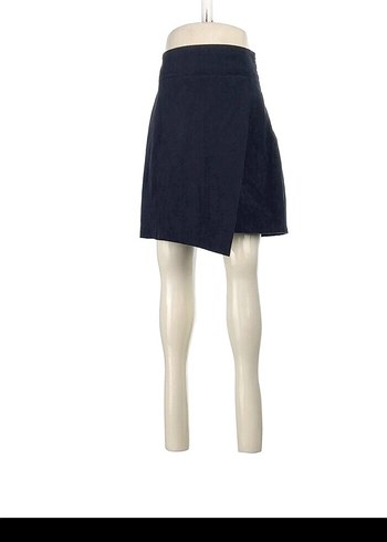 Vero Moda Lacivert Süet Mini Etek