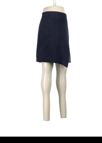 Vero Moda Vero Moda Lacivert Süet Mini Etek