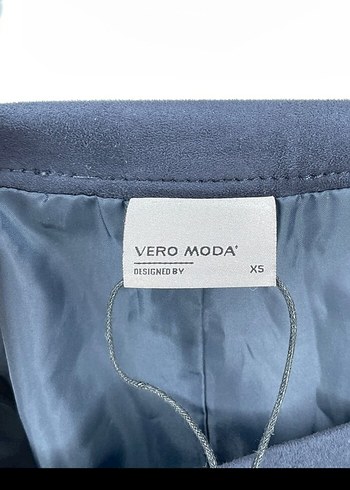 xs Beden lacivert Renk Vero Moda Lacivert Süet Mini Etek