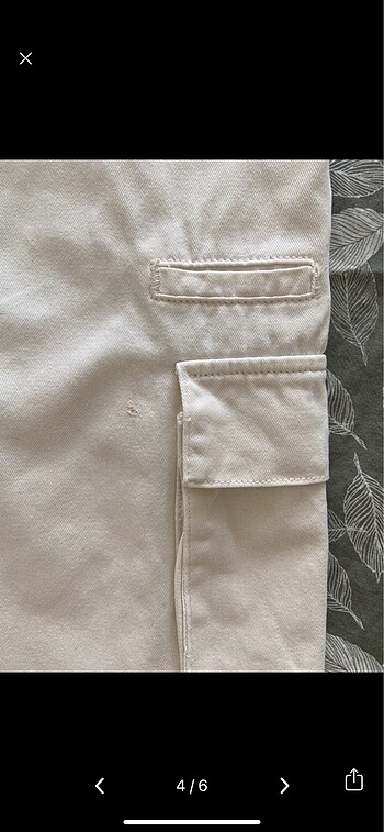 xs Beden beyaz Renk Zara wideleg kargo pantolon