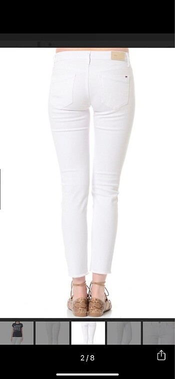 Tommy Hilfiger Beyaz Pantalon