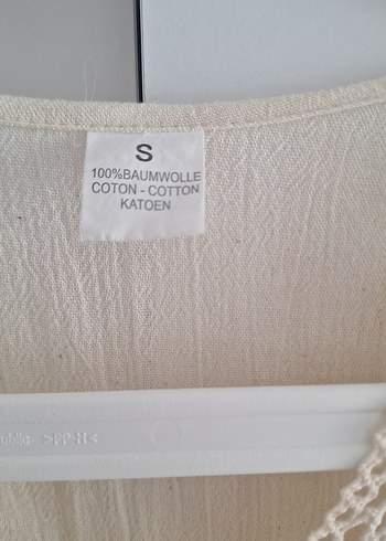 Diğer Dantel Detaylı Uzun Beyaz Pamuklu Elbise