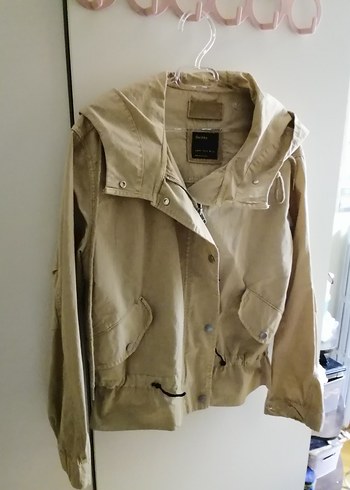 m Beden ten rengi Renk Beli bağcıklı baharlık çeket mont