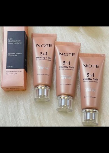 Note 3ü1 Arada Sağlıklı Cilt BB Krem SPF50