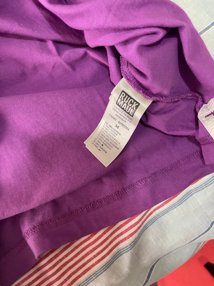 Mor Baskılı Kısa Kollu Tişört ruck maul - Görsel 3