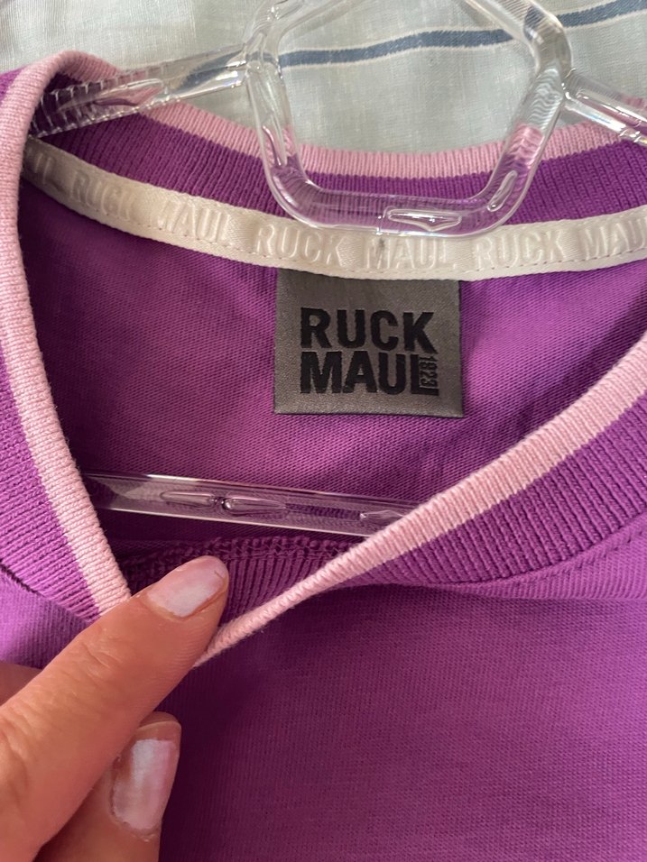 Mor Baskılı Kısa Kollu Tişört ruck maul - Görsel 2