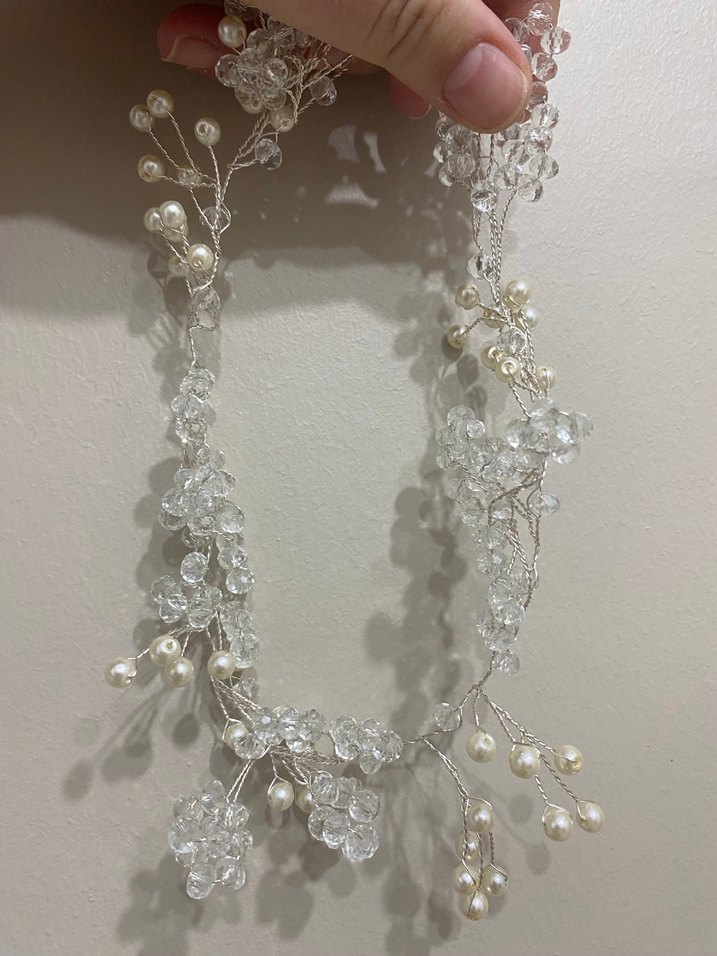 Beyaz İnci Detaylı saç aksesuarı - Görsel 2