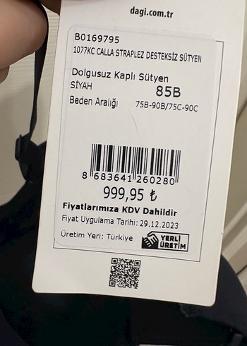 Dagi Sütyen Sıfır etiketli - Görsel 3