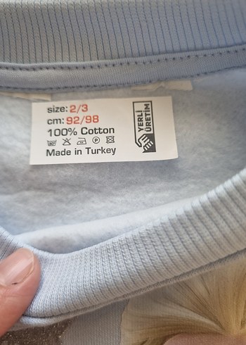 H&M Elsa baskılı sweatshirt 2/3 yaş. - Görsel 3