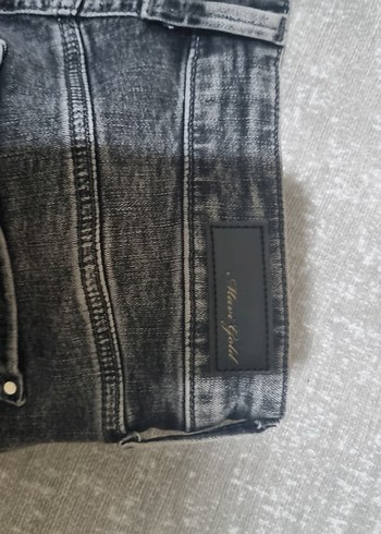 Gri Kadın Denim Dar Kesim Jean - Görsel 4