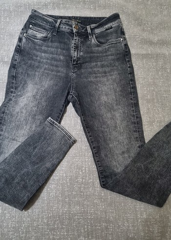 Gri Kadın Denim Dar Kesim Jean - Görsel 6