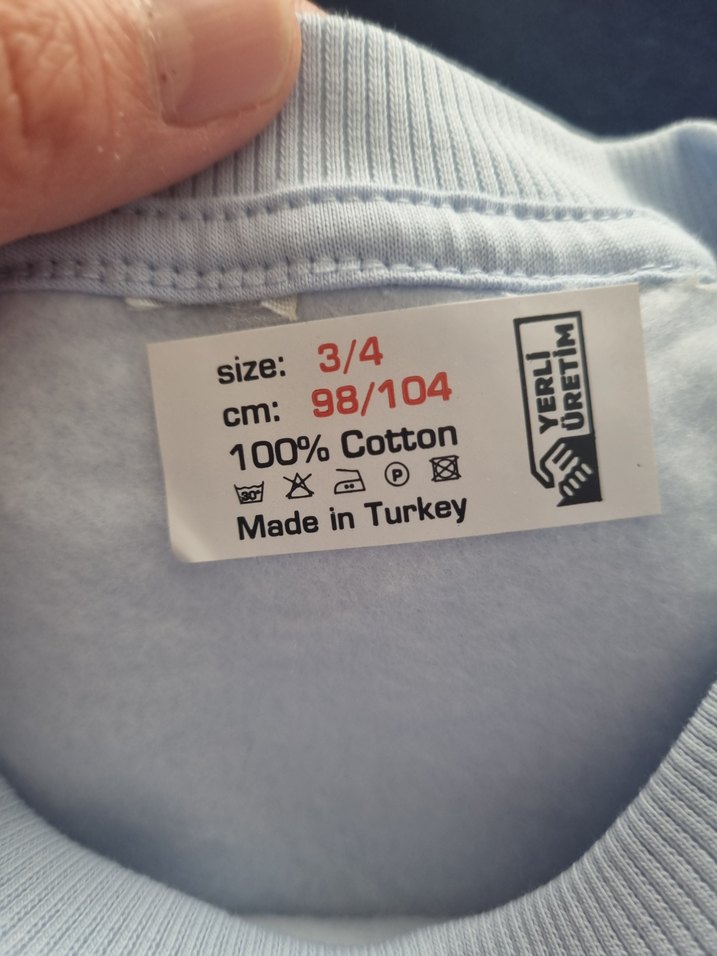 H&M Elsa pullu elbise detaylı swearshirt 2/3 yaş - Görsel 3