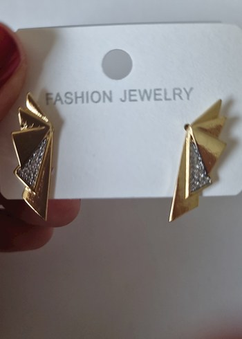 Kadın Altın Renk Parlak Mini Küpe - Görsel 2