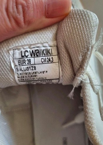 38 Beden beyaz Renk Beyaz Gri Street Wear Spor Ayakkabı