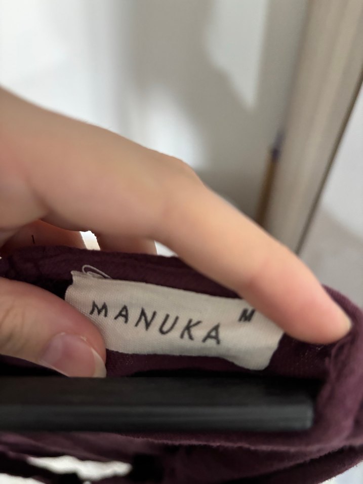 MANUKA Mürdüm Renkli Uzun Müslin Elbise - Görsel 4