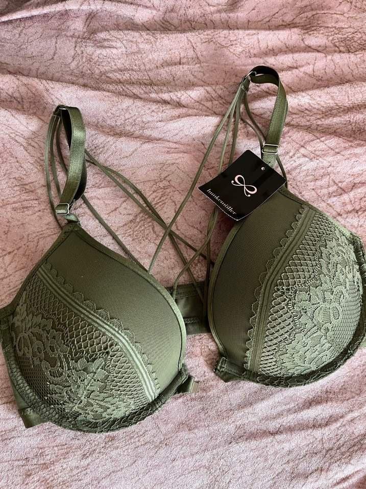 Nakışlı Gri Bohem Sütyen - Görsel 2