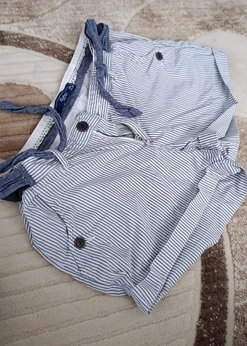 Colin's Düğmeli Gri Mini Şort