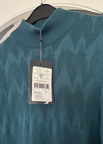 Yeşil Yünlü  Erkek Kazak - Görsel 2