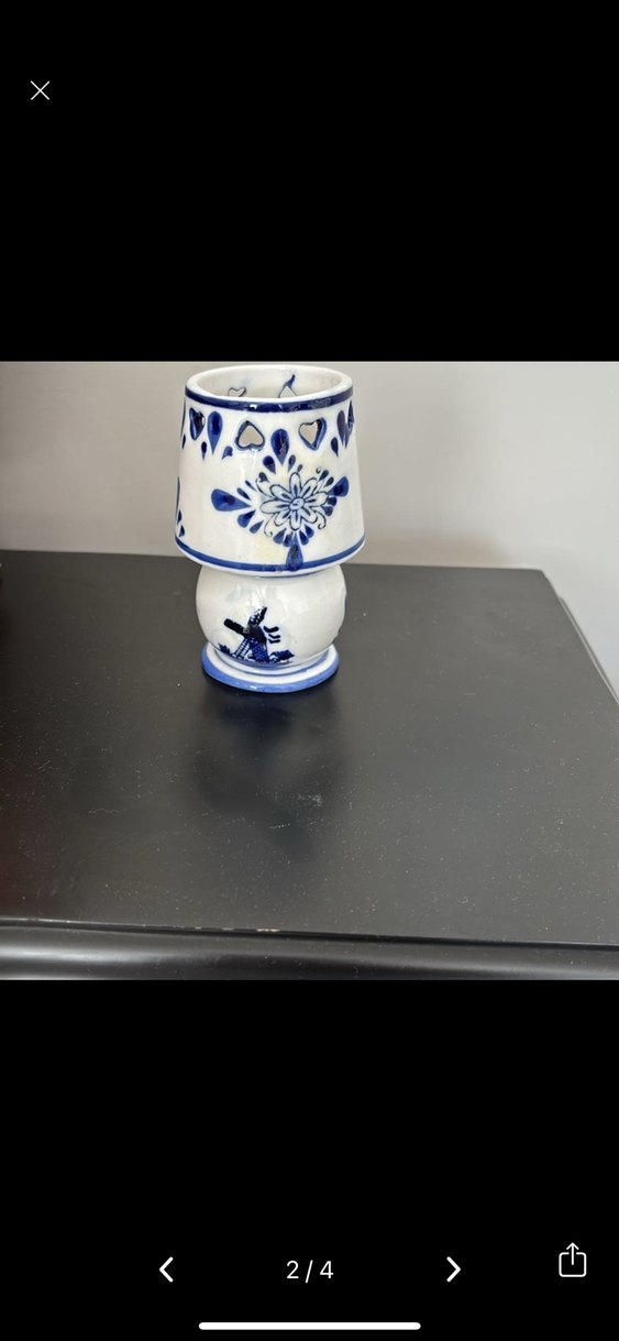 Blue Blanc Desenli porselen Mumluk - Görsel 2