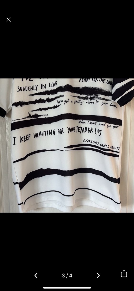 Baskılı Beyaz Erkek Polo Tişört - Görsel 2