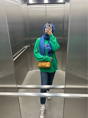 H&M Yeşil sweatshirt