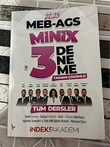 indeks meb ags tüm dersler üçlü deneme