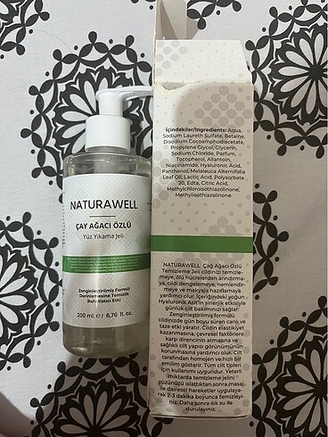 Naturawell Çay Ağacı Özlü yüz yıkama jeli - Görsel 2