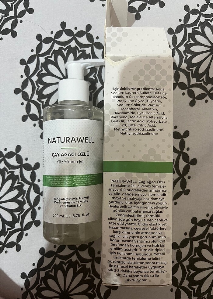 Naturawell Çay Ağacı Özlü yüz yıkama jeli - Görsel 2