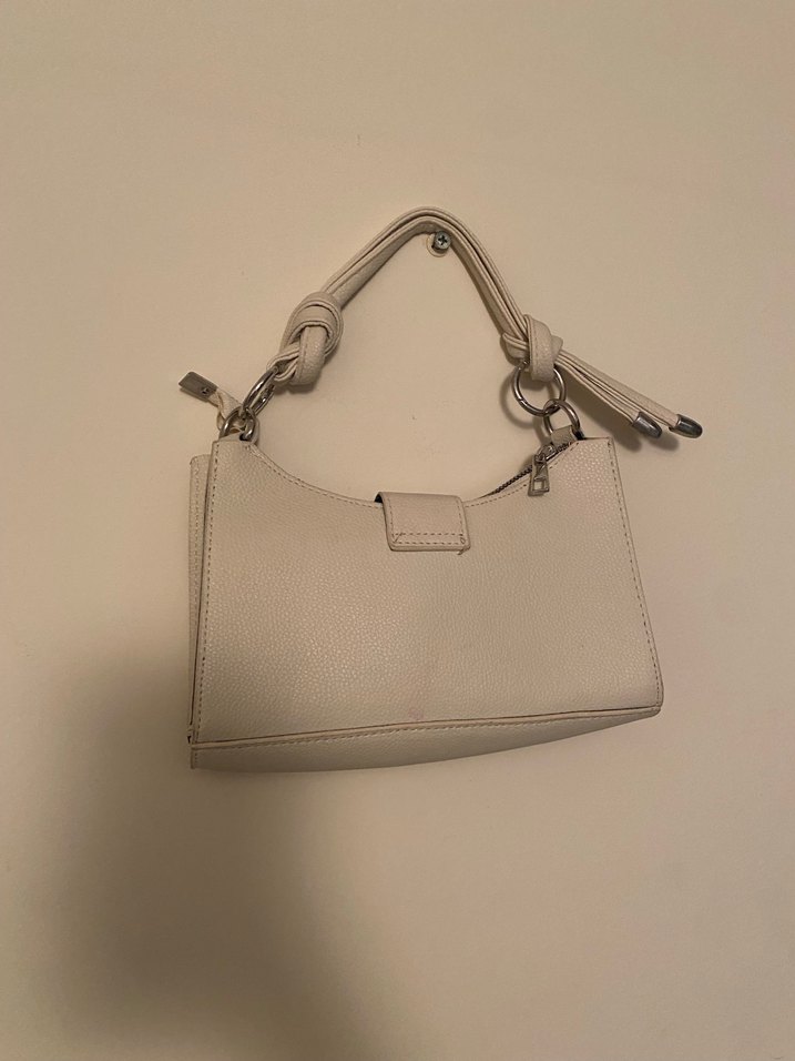 Bej Deri Tokalı Modern Klasik  Çanta - Görsel 2