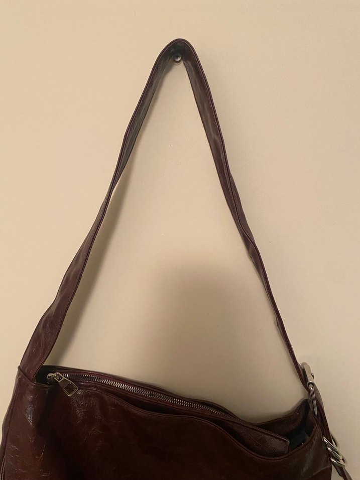 Bordo Tokalı Kadın Çanta - Görsel 4