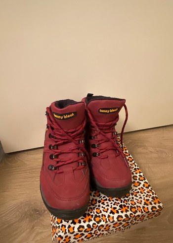 Bordo Bağcıklı  Bot - Görsel 6