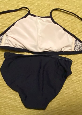 Kadın Mavi Strappy Bikini Takımı - Görsel 3