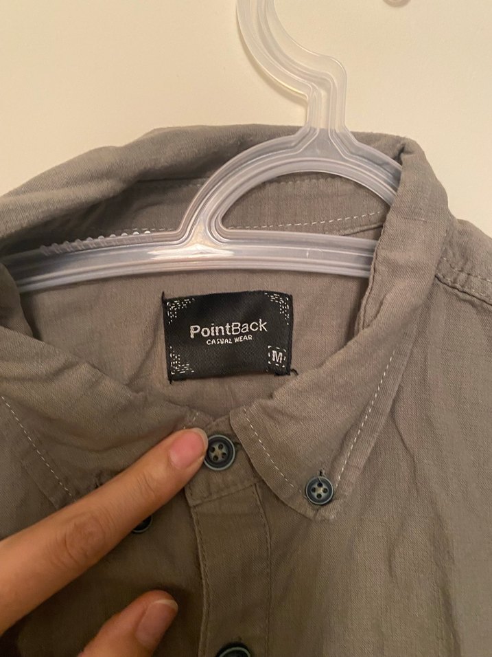 Bej Erkek Keten Gömlek - Görsel 2