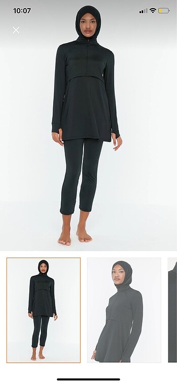 Trendyol modest siyah tesettür mayo