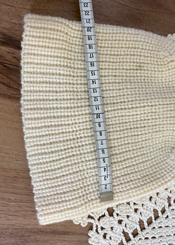 Bej Örgü Kadın Bere - Görsel 4