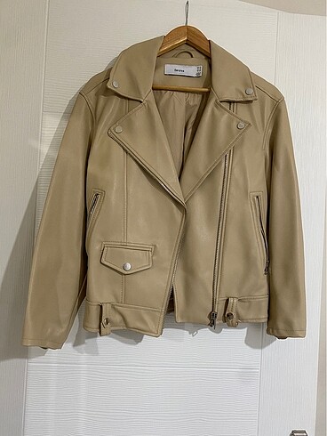 Bershka deri biker ceket