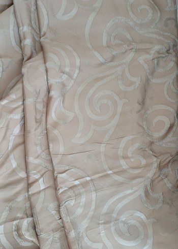 Bej Parlak Desensiz saten perde fonu - Görsel 2