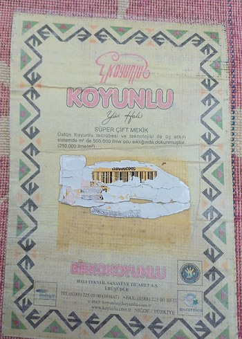 koyunlu yün Pembe Çiçek Desenli Halı - Görsel 4