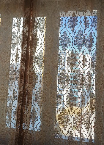 Nakışlı Bej Perde - Görsel 2