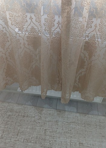 Nakışlı Bej Perde - Görsel 6